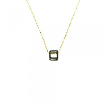 ΚΟΛΙΕ 925 ΜΕ ΕΠΙΡΟΔΟΙΜΕΝΟ ΚΥΒΟ & ΕΠΙΧΡΥΣΗ ΑΛΥΣΙΔΑ