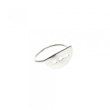 ΔΑΧΤΥΛΙΔΙ 925 ΧΩΡΙΣ ΠΕΤΡΕΣ ΜΕ ΜΙΣΟ  ΚΥΚΛΟ 