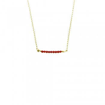 ΚΟΛΙΕ 925 ΜΕ ΧΑΝΤΡΕΣ ΑΠΟ ΚΟΡΑΛΙ & ΕΠΙΧΡΥΣΗ ΑΛΥΣΙΔΑ