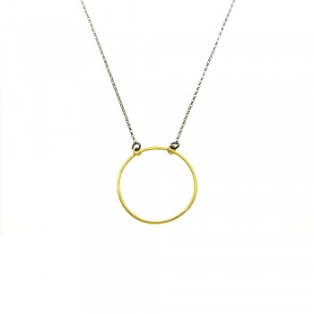 ΜΕΝΤΑΓΙΟΝ 925 ΜΕ ΚΥΚΛΟ ΕΠΙΧΡΥΣΟ & ΚΟΡΔΟΝΙ ΜΑΥΡΟ & ΑΛΥΣΙΔΑ