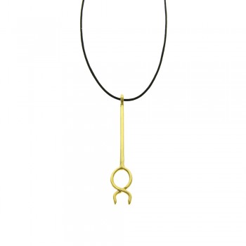 ΜΕΝΤΑΓΙΟΝ 925  ΜΕ ΤΟ ΣΚΗΠΤΡΟ ΤΗΣ ΝΙΚΗΣ ΤΟΥ ΚΑΛΛΙΜΑΧΟΥ & ΜΑΥΡΟ ΚΟΡΔΟΝΙ