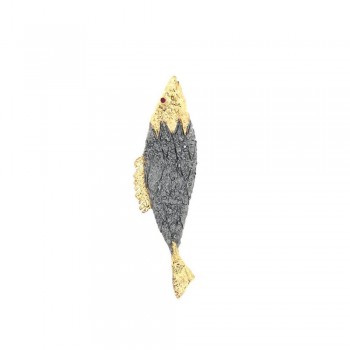 APOSTOLOS ΜΕΝΤΑΓΙΟΝ ΨΑΡΙ ΑΣΗΜΙ ΧΡΥΣΟ ΜΕ ΡΟΥΜΠΙΝΙ 