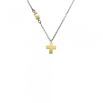 ΚΟΛΙΕ 925 ΜΕ ΜΑΡΓΑΡΙΤΑΡΙ ΣΤΑΥΡΟΣ