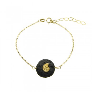 ΒΡΑΧΙΟΛΙ 925 ΣΕ ΛΑΒΑ ΚΟΧΥΛΙ