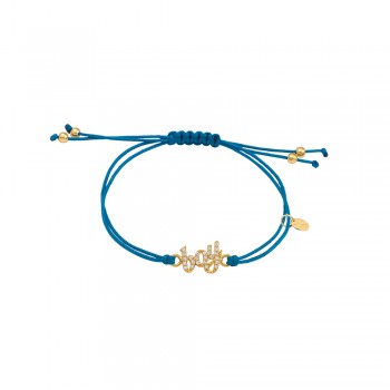 ΒΡΑΧΙΟΛΙ 925 boy ΜΕ ΛΕΥΚΕΣ ΠΕΤΡΕΣ & ΚΟΡΔΟΝΙ