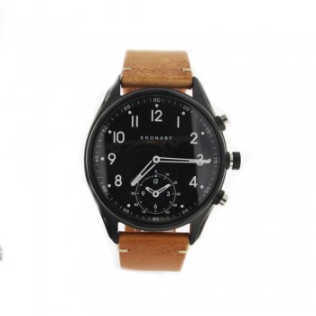 ΡΟΛΟI  KRONABY APEX   ΡΟΛΟΙ ΑΝΔΡΙΚΟ ΜΕ ΜΠΕΖ ΛΟΥΡΑΚΙ 43mm