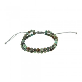 ΒΡΑΧΙΟΛΙ 925 ΜΕ ΧΑΝΤΡΕΣ ΠΡΑΣΙΝΕΣ &  ΖΙΡΓΚΟΝ