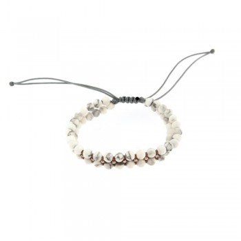 ΒΡΑΧΙΟΛΙ 925 ΜΕ ΧΑΝΤΡΕΣ ΛΕΥΚΕΣ & ΖΙΡΓΚΟΝ 