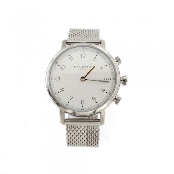 ΡΟΛΟI  KRONABY NORD 38mm, Silver Mesh Brecelet