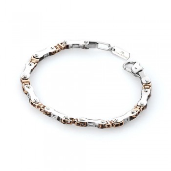 MARCELLO PANE ΑΣΗΜΕΝΙΟ ΒΡΑΧΙΟΛΙ 925 ΑΝΔΡΙΚΟ ΜΕ ΕΠΙΡΟΔΙΟΜΕΝΕΣ ΛΕΠΤΟΜΕΡΕΙΕΣ