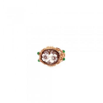 ΑΣΗΜΕΝΙΟ ΔΑΧΤΥΛΙΔΙ ΑΠΟ ΧΕΙΡΟΠΟΙΗΤΟ CAMEO