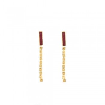 ΣΚΟΥΛΑΡΙΚΙΑ 925 ΚΡΕΜΑΣΤΟ ΜΕ ΗΜΙΠΟΛ. ΠΕΤΡΕΣ ΤΟΥΡΜΑΛΙΝΗ -ΧΑΛΑΖΙΑ