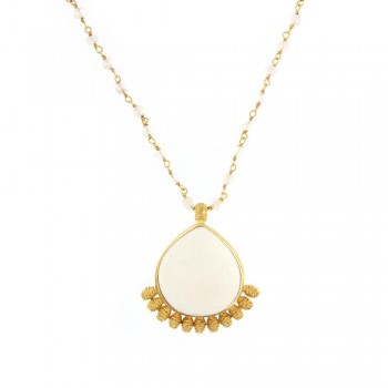 ΚΟΛΙΕ 925 ΜΕ ΗΜΙΠΟΛΥΤΙΜΕΣ ΠΕΤΡΕΣ ΜΑΡΜΑΡΟ-ΛΑΜΠΡΑΔΟΡΙΤΗΣ