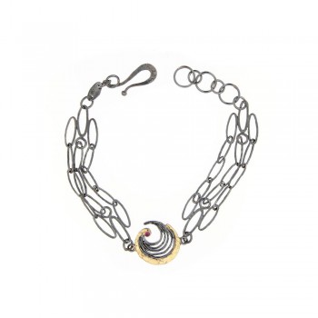 APOSTOLOS ΒΡΑΧΙΟΛΙ ΑΣΗΜΙ ΧΡΥΣΟ ΜΕ ΡΟΥΜΠΙΝΙ