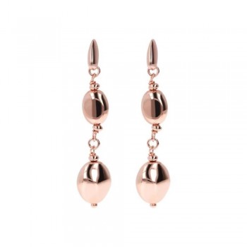 Bronzallure PUREZZA DANGLE EARRINGS WITH NUGGET ELEMENT