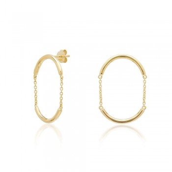 JCOU Ασημένια σκουλαρίκια