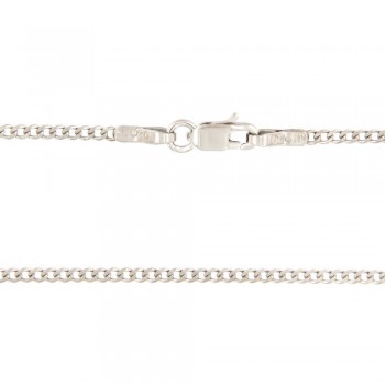 Αλυσίδα κουρμετ 0.40x50cm, λευκός χρυσός Κ14