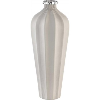 Glass vase ACQUA 18x45h cm  matt earth