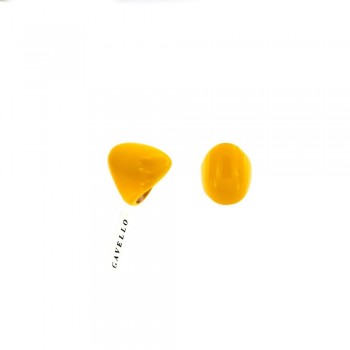 Δαχτυλίδι GAVELLO με κίτρινο σμάλτο ,ασήμι 925