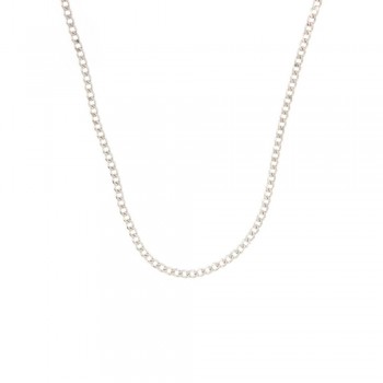 Αλυσίδα κουρμέτ 0,50x60cm, λευκός χρυσός Κ18