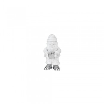 Resin SANTA CLAUS 9.5 cm h.16.5cm  matt white