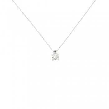 Κολιέ μονόπετρο με brillant GIA2416620067, λευκός χρυσός Κ18 Κολιέ μονόπετρο με brillant GIA2416620067, λευκός χρυσός Κ18