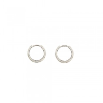 Σκουλαρίκια κρίκος, λευκός χρυσός Κ14