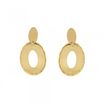 Σκουλαρίκια κρεμαστά, κίτρινος χρυσός Κ14