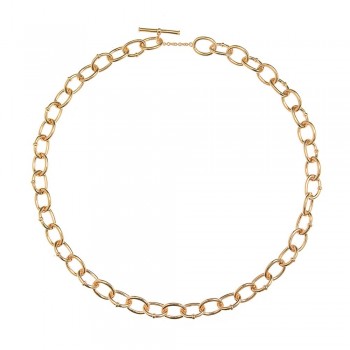 Κολιέ SALVATORE PLATA, ασήμι κίτρινο επίχρυσο 925 