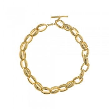 Βραχιόλι SALVATORE PLATA, ασήμι κίτρινο επίχρυσο 925 