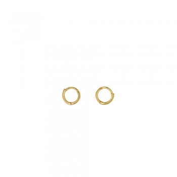 Σκουλαρίκια κρικάκια SALVATORE PLATA, ασήμι κίτρινο επίχρυσο 925 