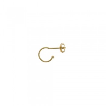 Σκουλαρίκια κρικάκι SALVATORE PLATA , ασήμι κίτρινο επίχρυσο 925 