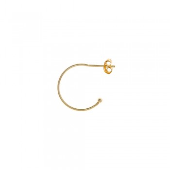 Σκουλαρίκια κρικάκι SALVATORE PLATA , ασήμι κίτρινο επίχρυσο 925 