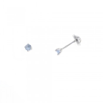 Σκουλαρίκια μονόπετρο SALVATORE PLATA με σιέλ ζιργκόν, ασήμι 925 