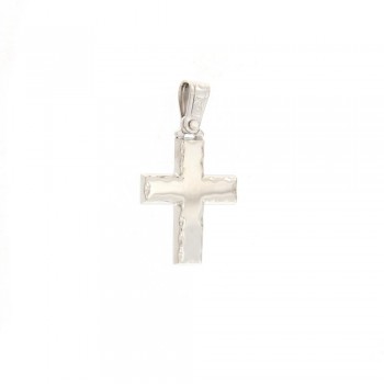 Σταυρός, λευκός χρυσός Κ14