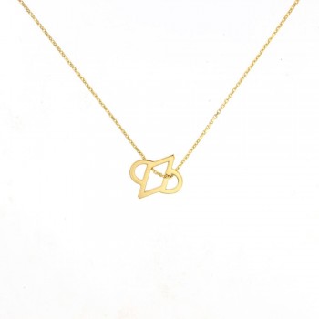 Κολιέ γούρι 2023, ασήμι επίχρυσο 925