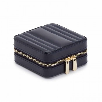 Maria Small Zip jewellery Case Navy