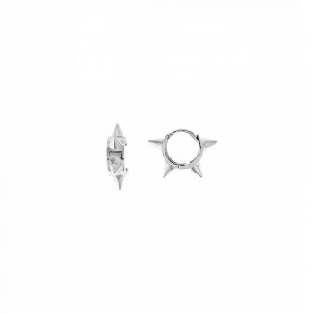 Σκουλαρίκια κρίκος SALVATORE PLATA, ασήμι  925 