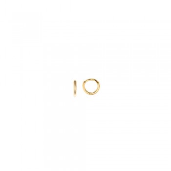 Σκουλαρίκια κρικάκια SALVATORE PLATA, ασήμι κίτρινο επίχρυσο 925 