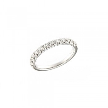 Δαχτυλίδι σειρέμε λευκά διαμάντια, λευκόχρυσος Κ18