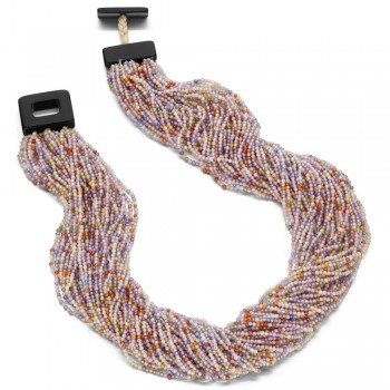 Κολιέ με ημιπολύτιμες πέτρες