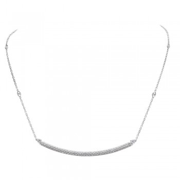 Κολιέ Casato gioielli, συλλογή Maureen, με διαμάντια, λευκός χρυσός Κ18