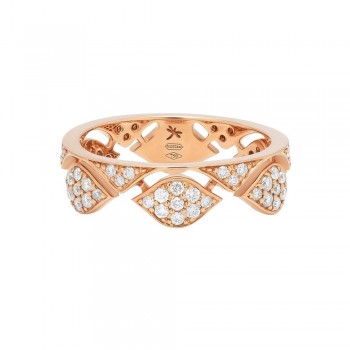 Δαχτυλίδι CASATO gioielli, συλλογή Mikou, με διαμάντια, ροζ χρυσός Κ18