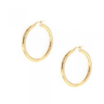 Σκουλαρίκια κρίκος ,κίτρινος χρυσός Κ14