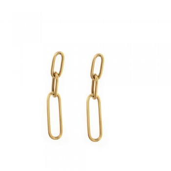 Σκουλαρίκια, κίτρινος χρυσός Κ14