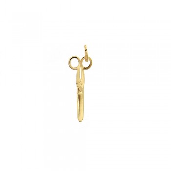 Μενταγιόν ψαλίδι, κίτρινος χρυσός Κ14