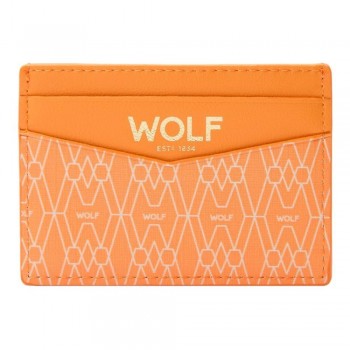 Wolf card case-orange