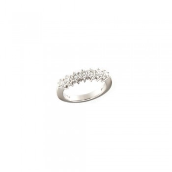 Δαχτυλίδι σειρέ με διαμάντι, λευκός χρυσός Κ18