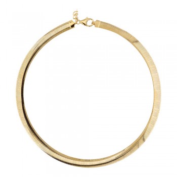 Κολιέ Bronzallure πλακέ αλυσίδα, κίτρινο επιχρυσωμένα