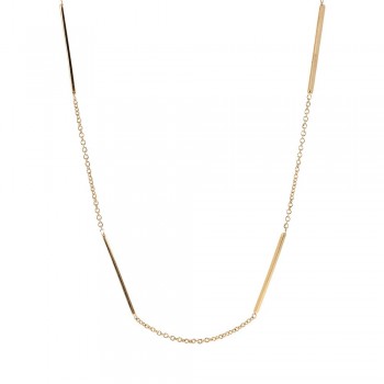 Κολιέ Bronzallure μακριά αλυσίδα με μπάρες, κίτρινο επιχρυσωμένα